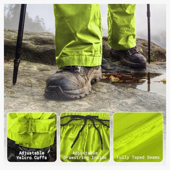 NWT Brand: AXESQUIN Rain Pants Men - Picture 3 of 5